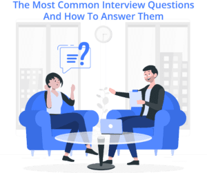 Abstract representation of common interview questions and their answers